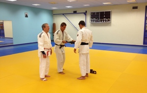 Cérémonie de remise de la ceinture noire de Jean Dumont